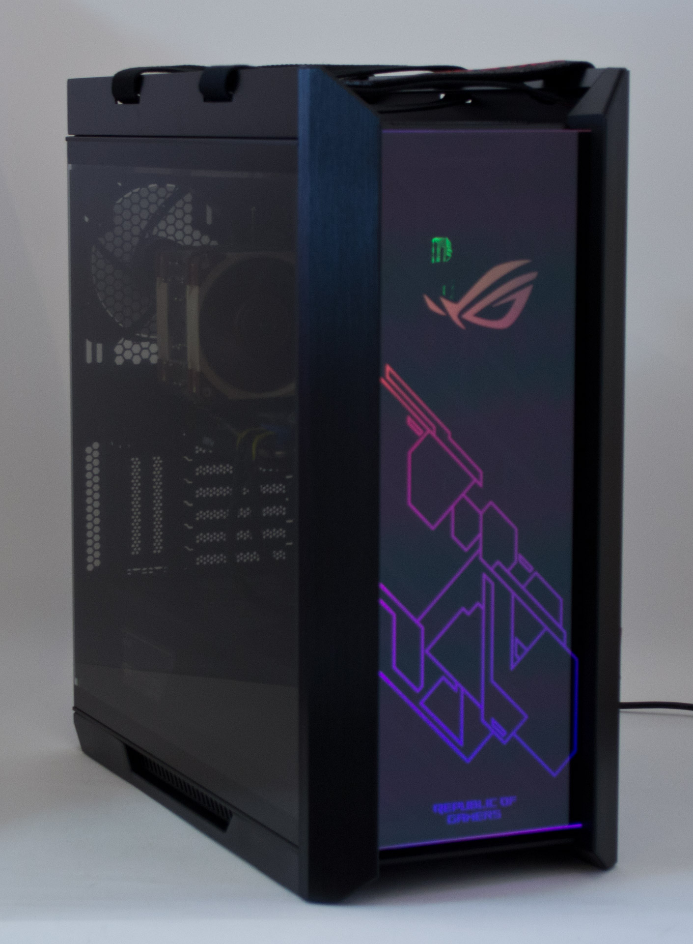 Asus rog отключить подсветку корпуса