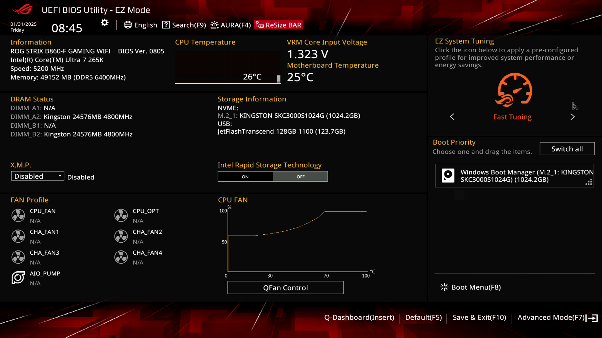 Огляд і тестування материнської плати ASUS ROG Strix B860-F Gaming WiFi для платформи Intel LGA 1851. Знайомство з можливостями чипсета Intel B860