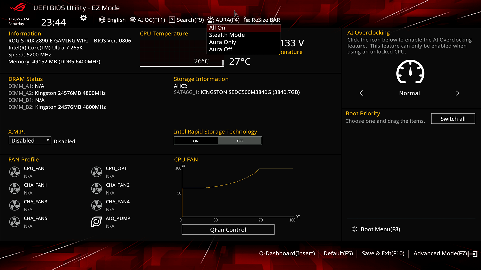 Обзор и тестирование материнской платы ASUS ROG Strix Z890-E Gaming WiFi для платформы Intel LGA 1851