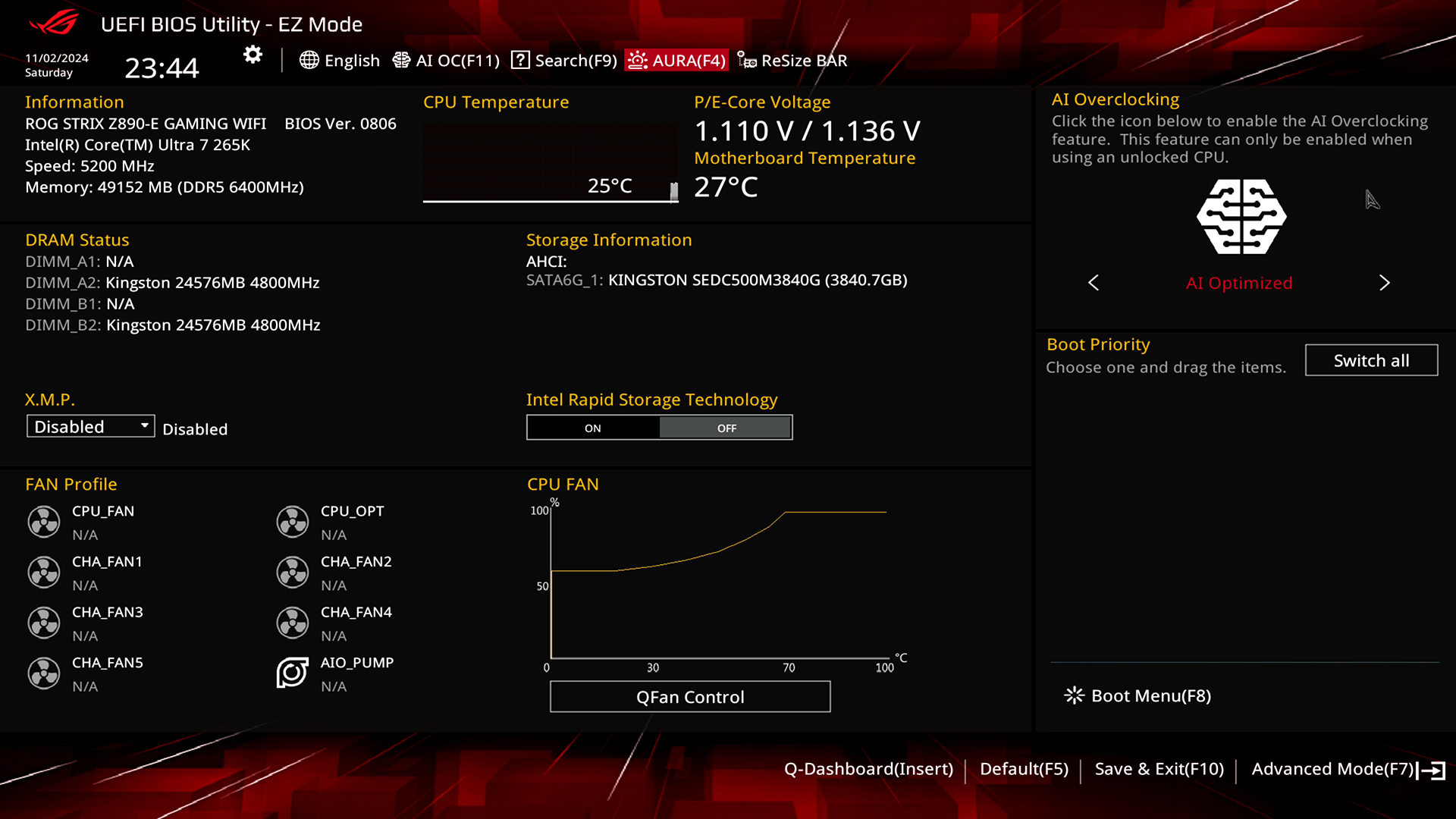 Обзор и тестирование материнской платы ASUS ROG Strix Z890-E Gaming WiFi для платформы Intel LGA 1851