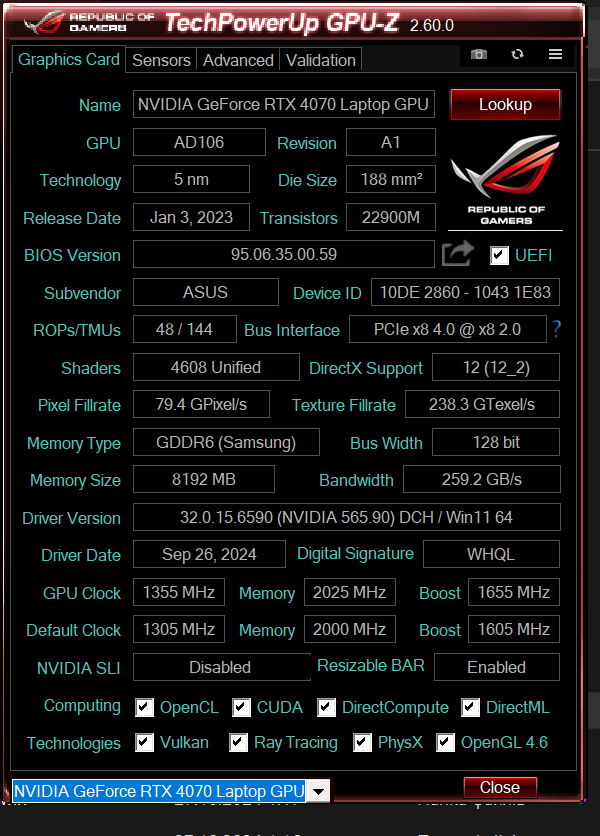 Огляд та тестування ноутбука ASUS ROG Zephyrus G16 (2024) GA605 на базі процесора AMD Ryzen AI 9 HX 370 та відеокарти Nvidia GeForce RTX 4070