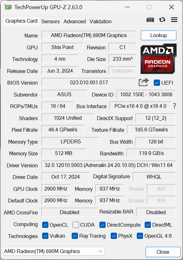 Огляд та тестування ігрового 16″ ноутбука ASUS TUF Gaming A16 (2024) FA608 на базі процесора AMD Ryzen AI 9 HX370 та відеокарти NVIDIA GeForce RTX 4070