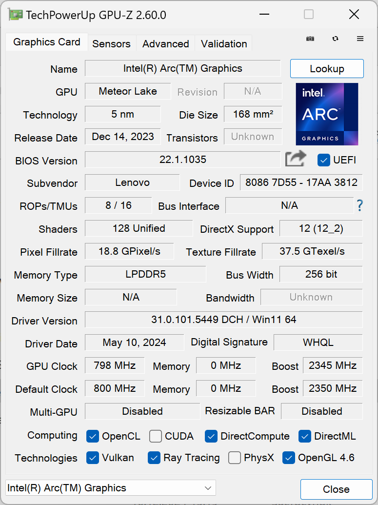 Огляд та тестування 13,5″ ноутбука Lenovo ThinkBook 13x G4 IMH на базі процесора Intel Core Ultra 9 185H та графіки Arc