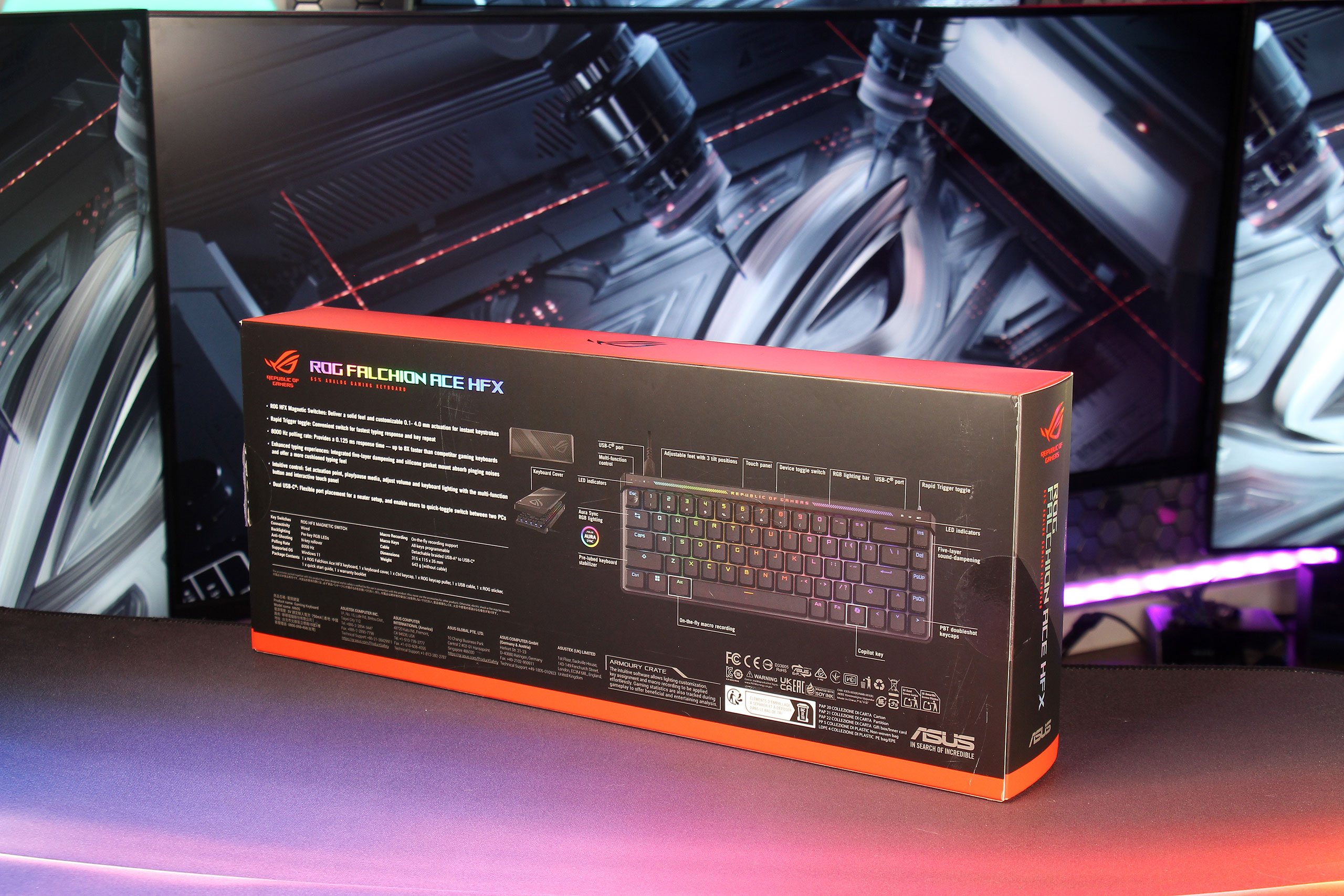 Огляд ігрової клавіатури з магнітними перемикачами ASUS ROG Falchion Ace HFX