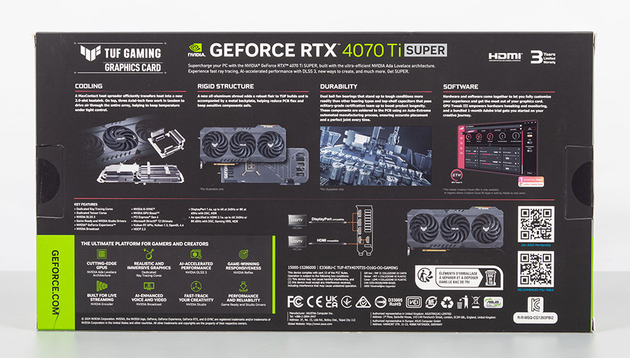 Обзор и тестирование видеокарты ASUS TUF Gaming GeForce RTX 4070 Ti Super 16GB OG OC Edition