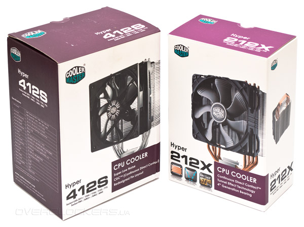 Cooler Master Hyper 412S и Hyper 212Х