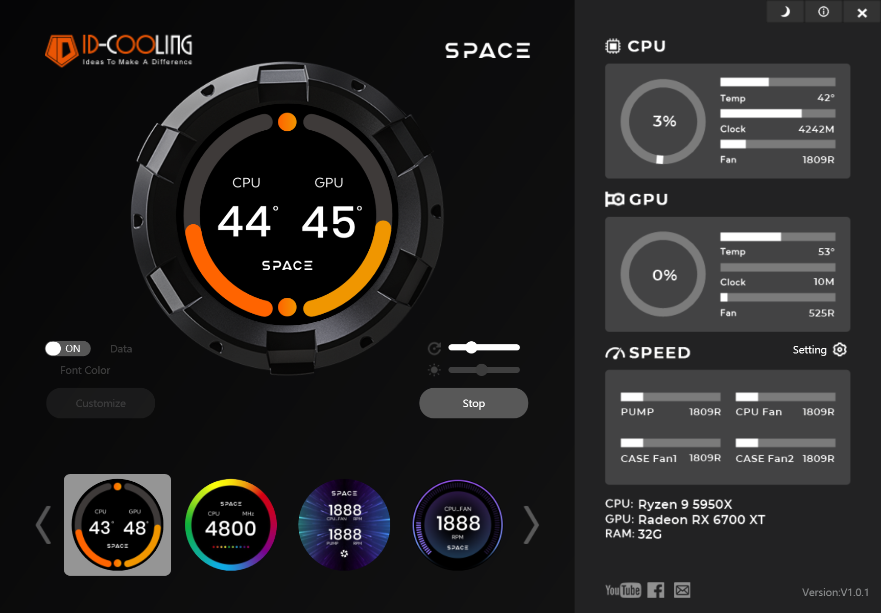 ID-Cooling Space LCD SL360 XE