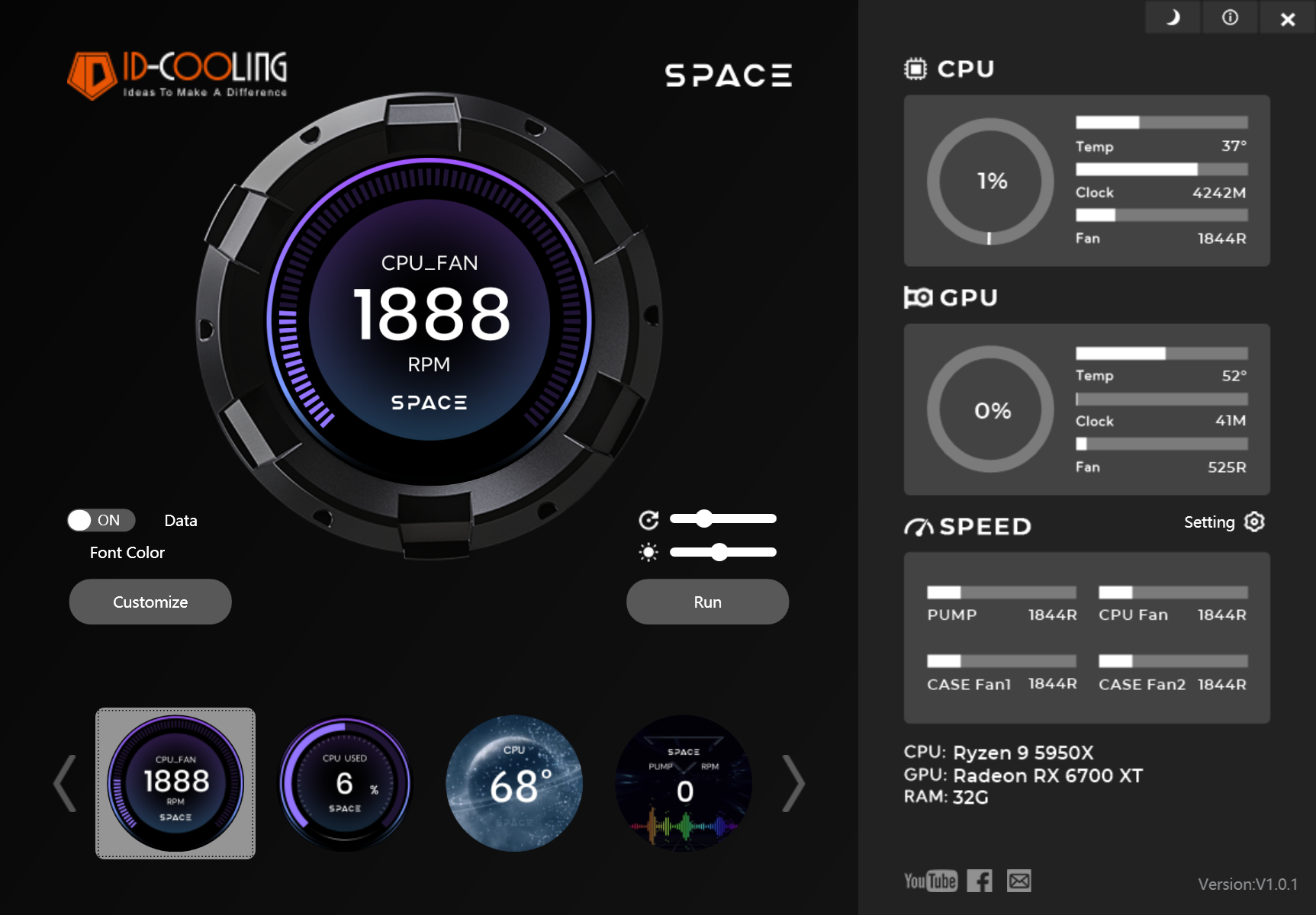 ID-Cooling Space LCD SL360 XE