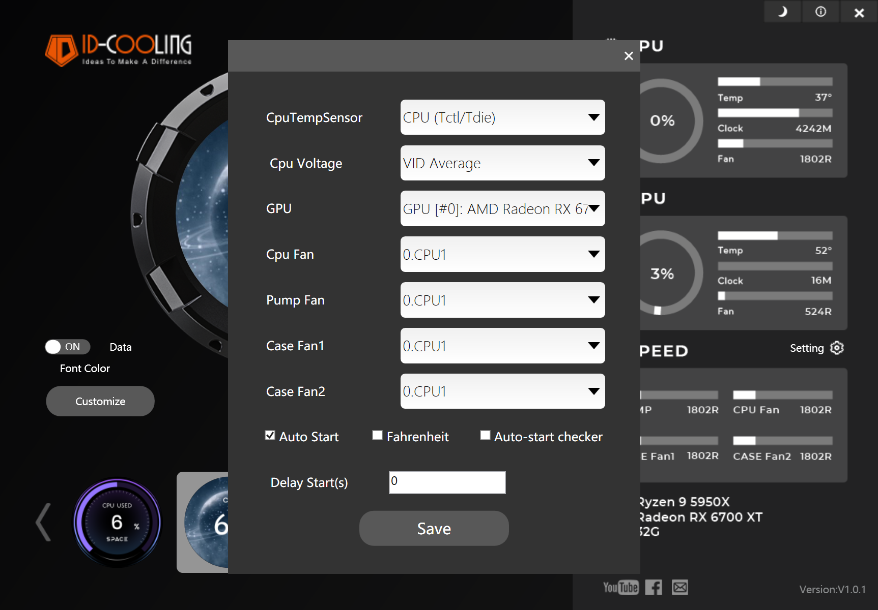 ID-Cooling Space LCD SL360 XE