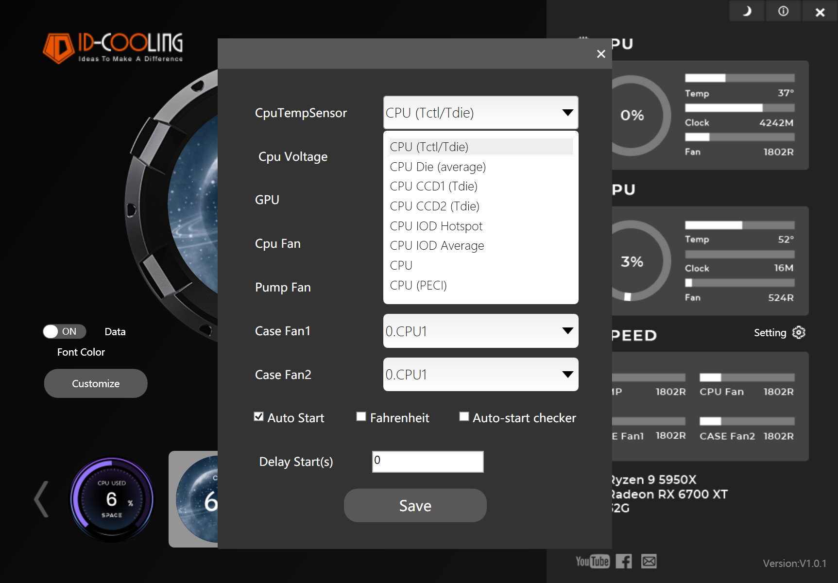 ID-Cooling Space LCD SL360 XE