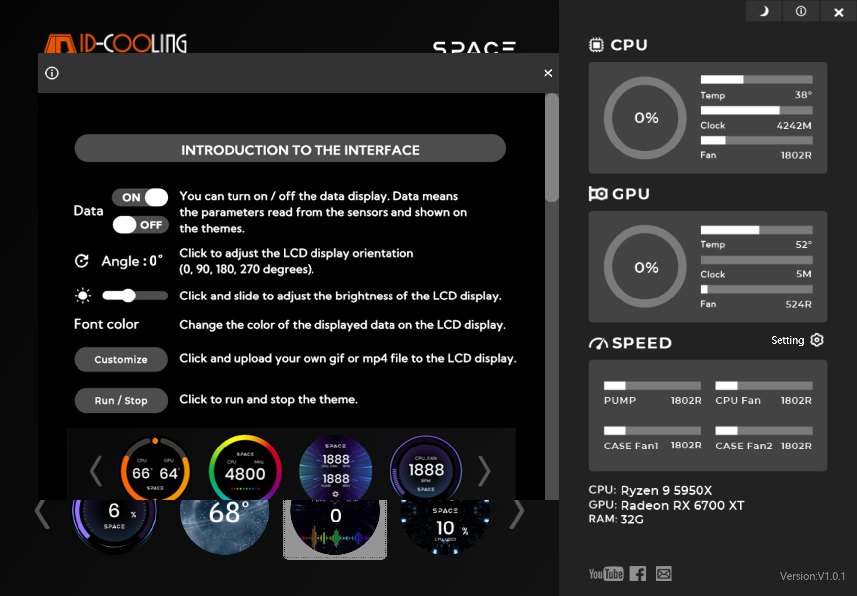 ID-Cooling Space LCD SL360 XE