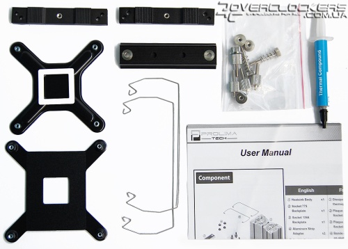 Комплект поставки кулера Prolimatech Megahalems