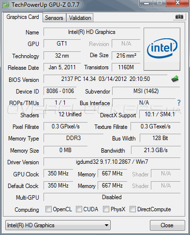 Intel Celeron 847