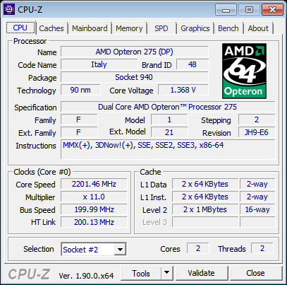 AMD Opteron 275