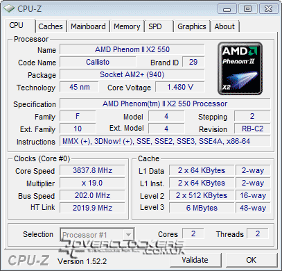 AMD Phenom II X2 550 BE