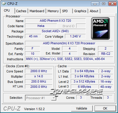 AMD Phenom II X3 720 BE