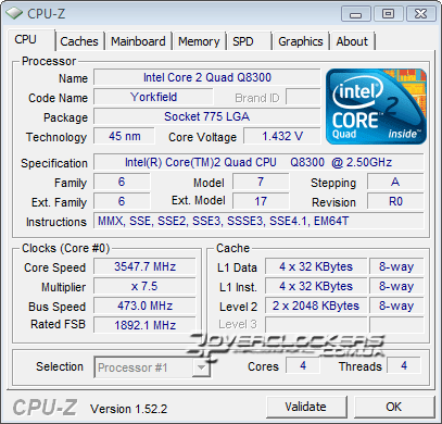 Intel Core 2 Quad Q8300