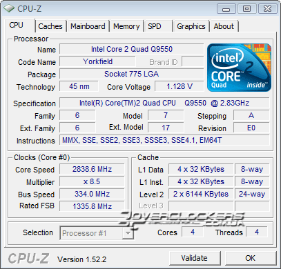 Intel Core 2 Quad Q9550