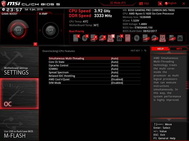 Разгон Ryzen 5 1600/1400