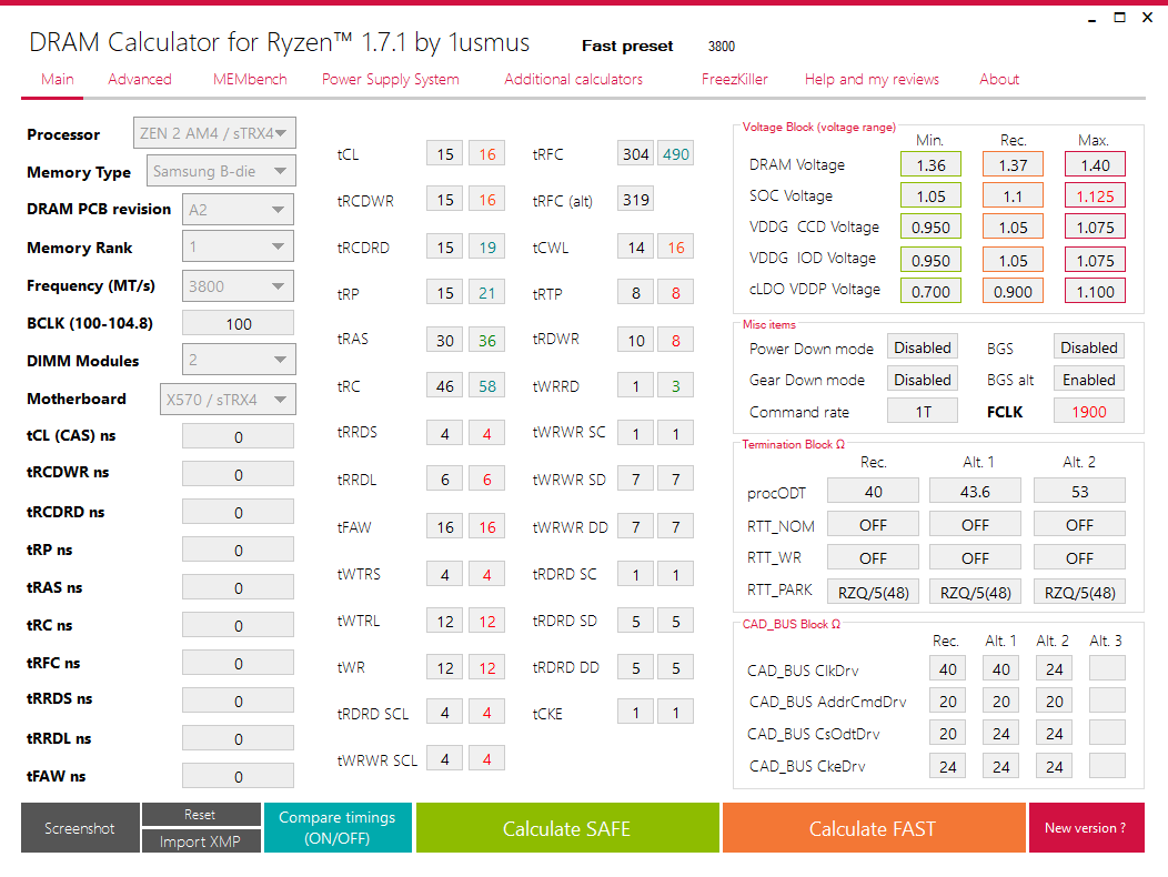 Изучаем калькулятор для настройки памяти на amd ryzen dram calculator for ryzen by 1usmus