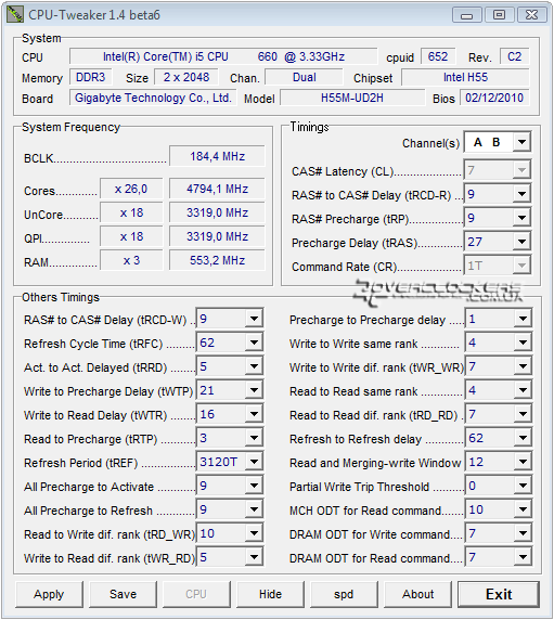 Разгон Intel Core i5-660