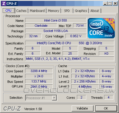 Intel Core i3-550