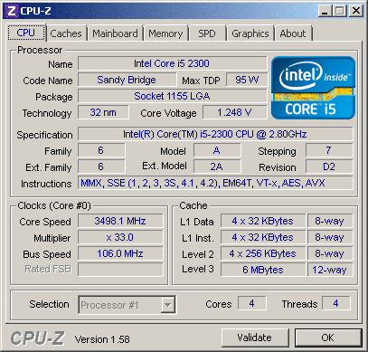 Intel Core I5 2300 Mladshij Chetyryohyadernyj Sandy Bridge Overclockers Ua