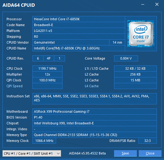 Разгон Core i7-6850K