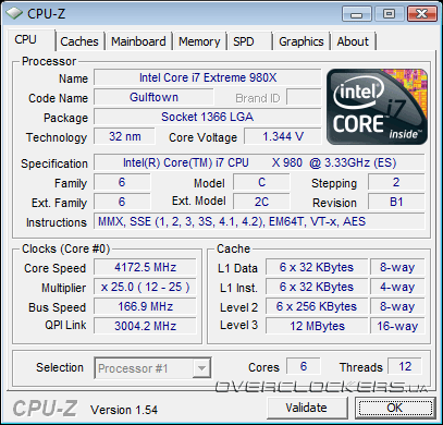 Разгон Intel Core i7-980X Extreme Edition