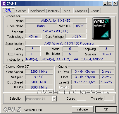 AMD Athlon II X3 450