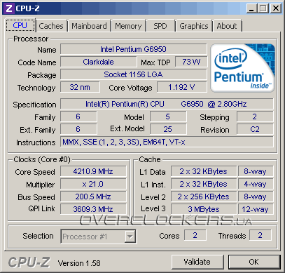 Intel Pentium G6950