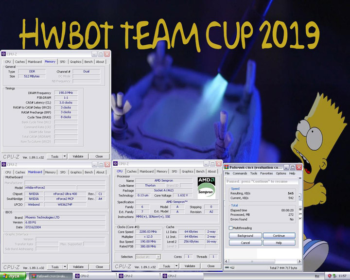 HWBot Team Cup 2019 — Dogpile