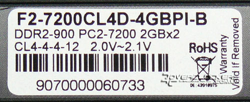 Характеристики G.SKILL F2-7200CL4D-4GBPI-B