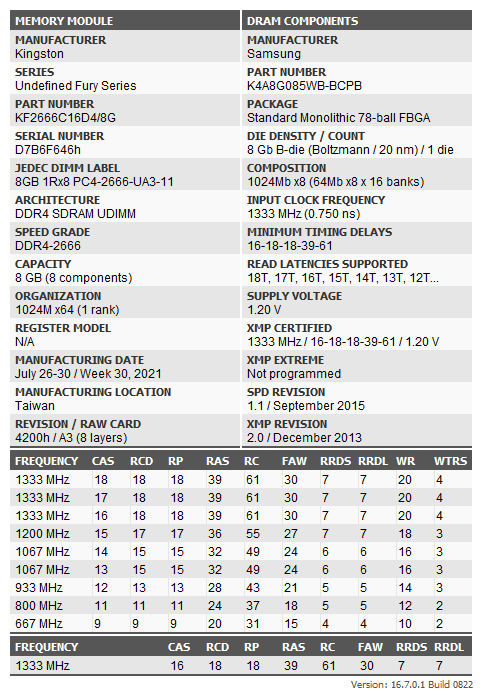 Kingston Fury Beast KF426C16BBK2/16