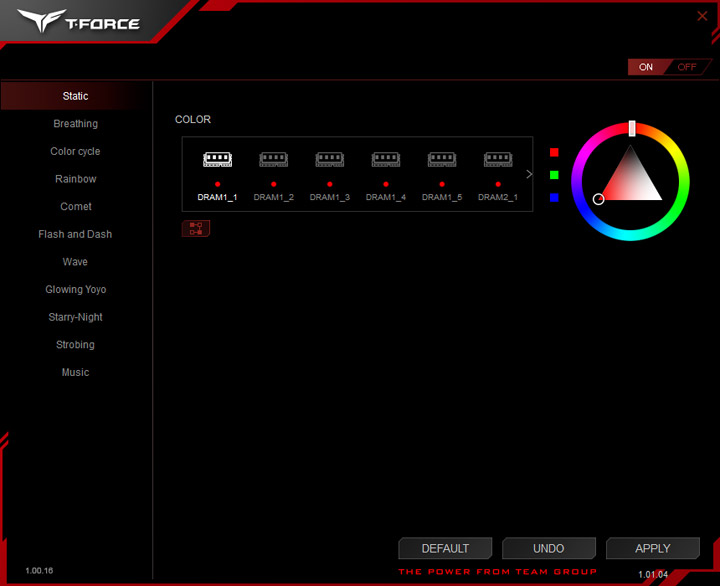 Team T-Force Xcalibur RGB TF6D416G3600HC18EDC01