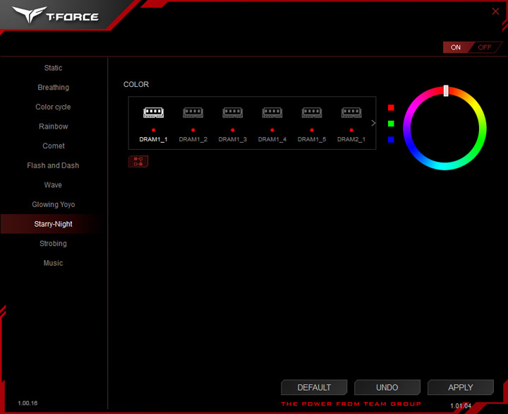 Team T-Force Xcalibur RGB TF6D416G3600HC18EDC01