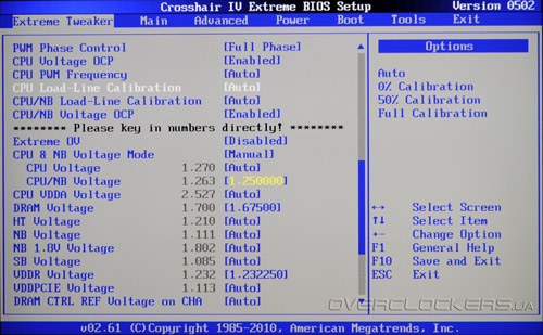 BIOS Setup ASUS Crosshair IV Extreme