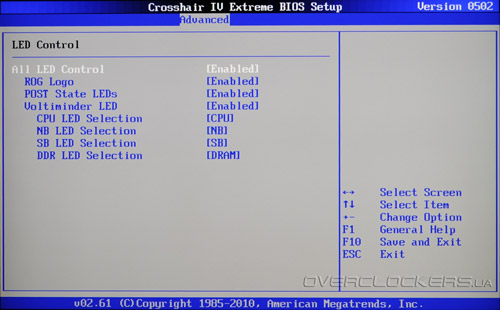 BIOS Setup ASUS Crosshair IV Extreme