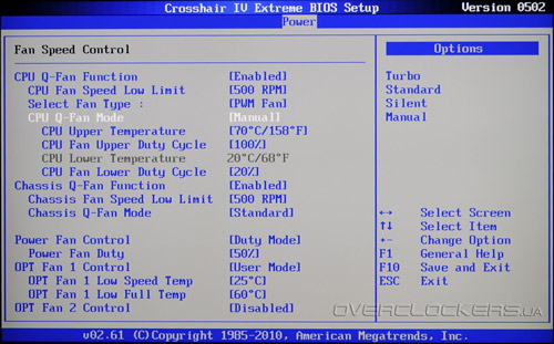 BIOS Setup ASUS Crosshair IV Extreme