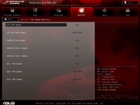 UEFI Setup ASUS Crosshair V Formula