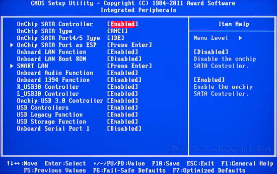 BIOS Setup Gigabyte GA-A75-UD4H