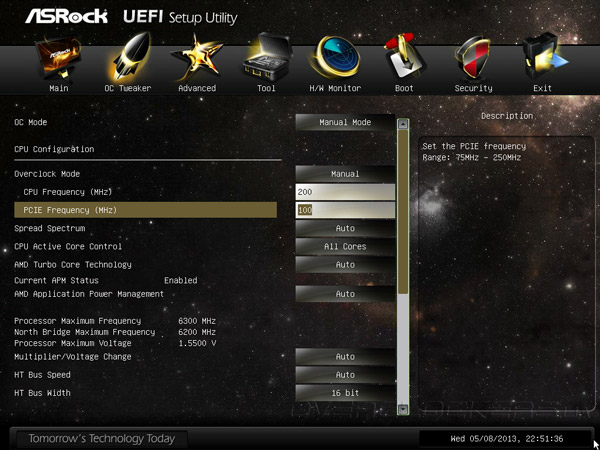 UEFI Setup ASRock 990FX Extreme9