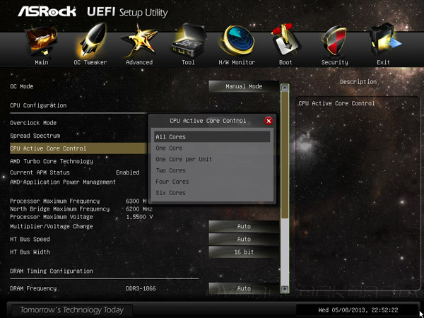 UEFI Setup ASRock 990FX Extreme9