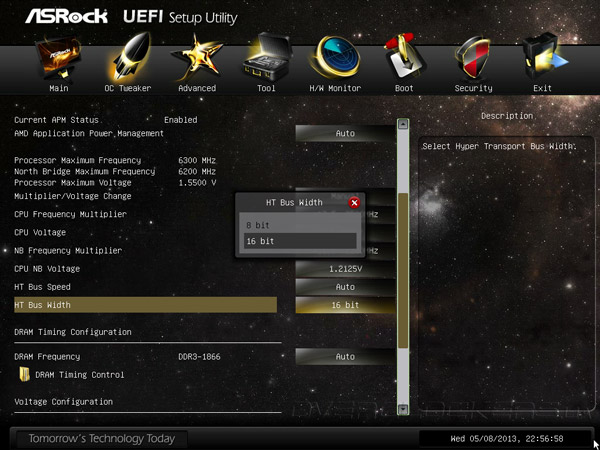 UEFI Setup ASRock 990FX Extreme9