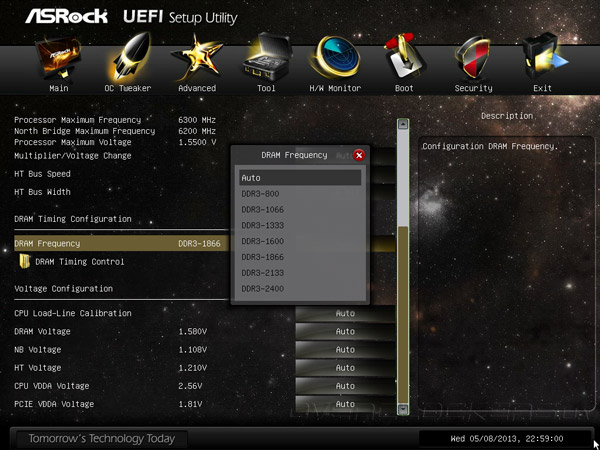 UEFI Setup ASRock 990FX Extreme9