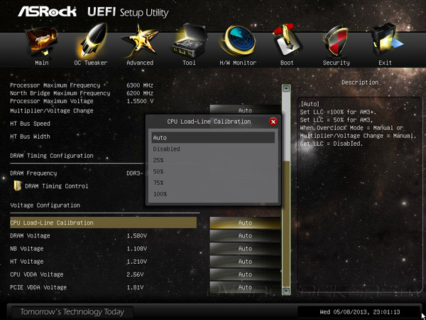 UEFI Setup ASRock 990FX Extreme9