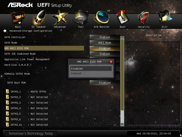 UEFI Setup ASRock 990FX Extreme9