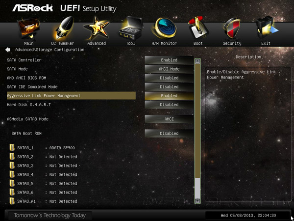 UEFI Setup ASRock 990FX Extreme9