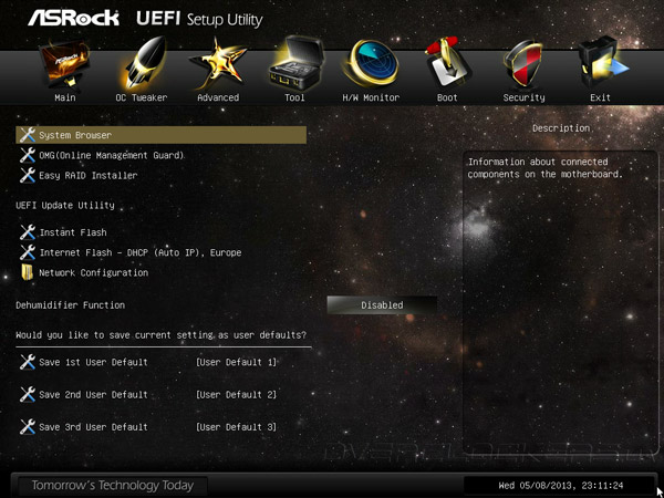 UEFI Setup ASRock 990FX Extreme9