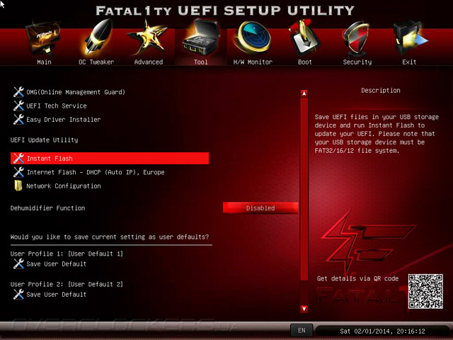 UEFI Setup ASRock Fatal1ty B85 Killer